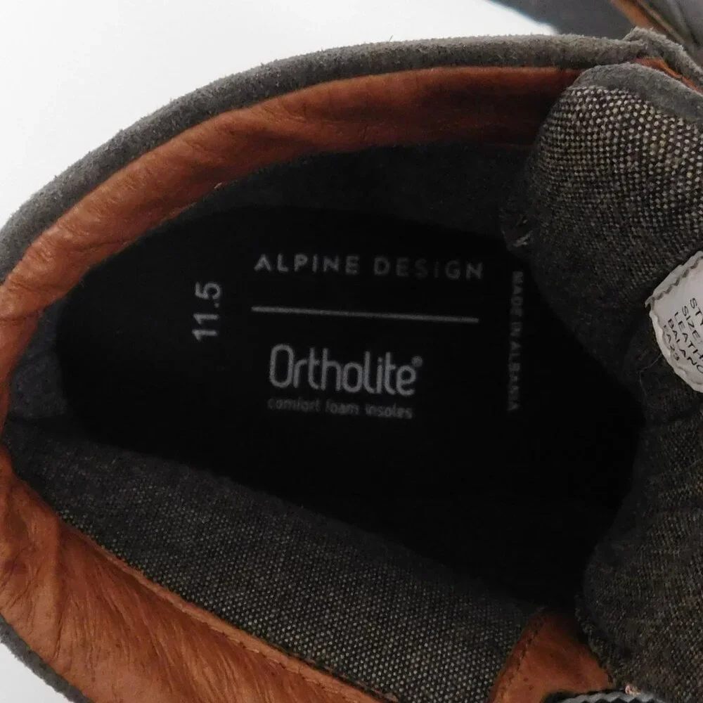 Ortholite Alphine Design Men's Chuka Work Boots Gray Size 11.5 - Picture 4 of 10